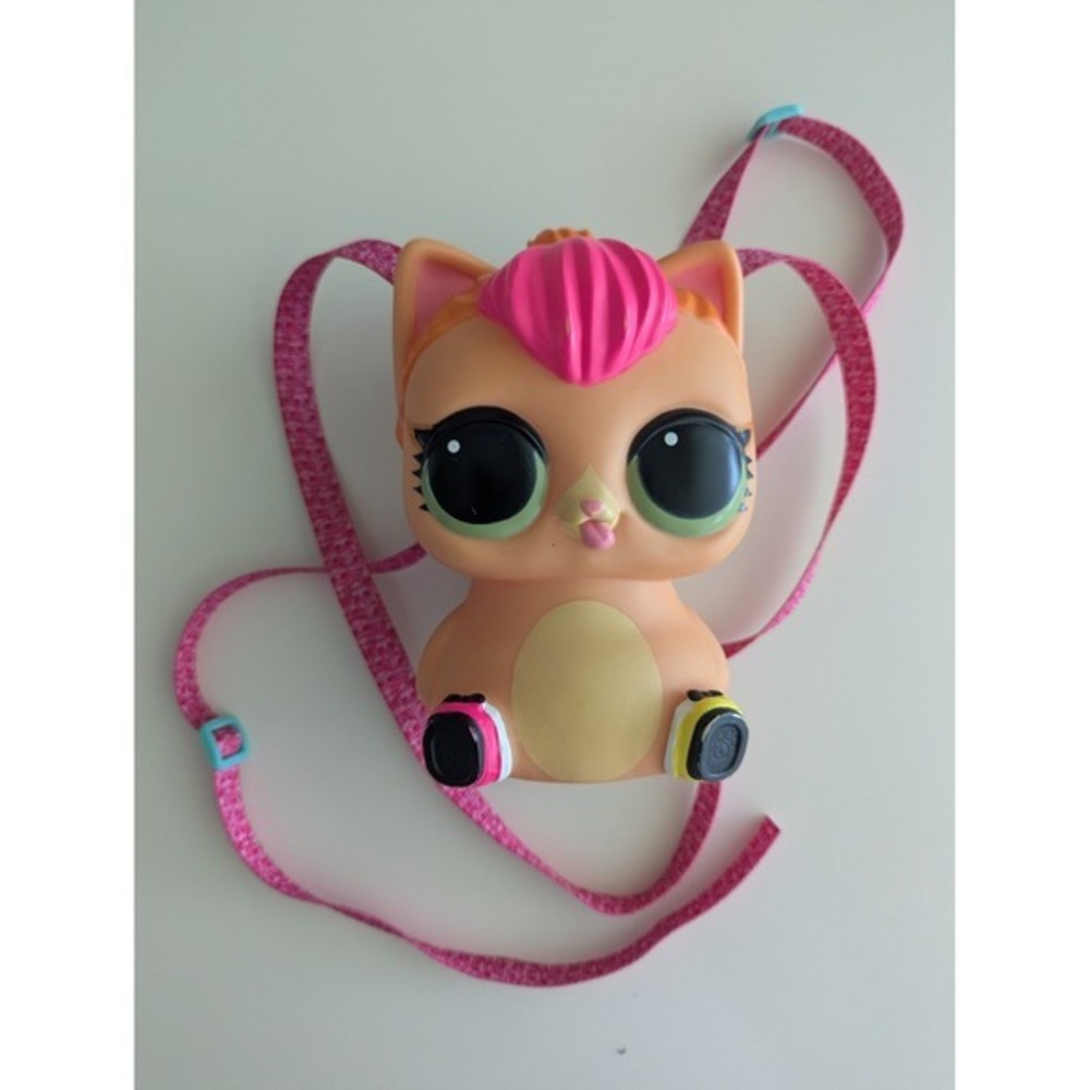 LOL Surprise Kitty Cat Purse Coin Bank with Strap Toy Collectible Figure 7" Tall
